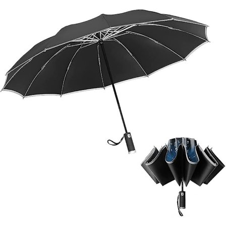 12 ribbor inverterat paraply, acsergery vindtätt reseparaply, acsergery reseparaply