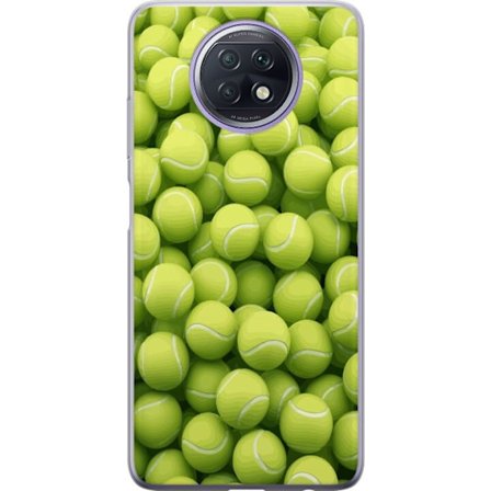 Kompatibel Mobilcover til Xiaomi Xiaomi Redmi Note 9T Mønster af grønne tennisbolde i høj detalje, sporty motiv med gentagende tekstur og stærke f