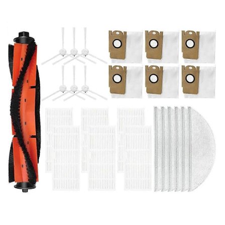 For R5 Støvsuger Hovedsidebørste Hepa-filter Moppkluter Støvpose Tilbehør Reservedel Utskifting