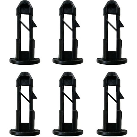 10 kpl muoviset roskakorin kannen tappi musta roskakorin kannen tappi ulkokäyttöön roskakorin kannen tappi kiinnikkeet varaosat