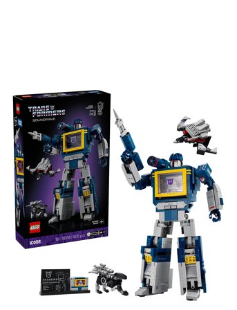 LEGO | Icons Transformers: Soundwave Model Kit Building Set 10358 | ONE SIZE