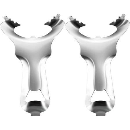 2-pack Multifunktionell Burköppnare i Rostfritt Stål, Enkel Vridning Manuellt Handverktyg, för Förseglade Konserveringslock, Enkel Vridning Manuellt 