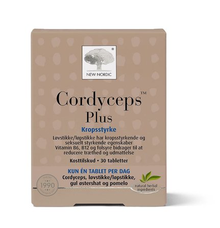 New Nordic Cordyceps 30 tabl, Helse & Madvarer, Krop & Helse, Kosttilskud