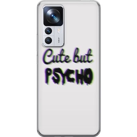 Kompatibel Mobilcover til Xiaomi 12T Rainbow-farvet legetøjsfigur med et glad ansigt og farverige cirkler i en legesyg studieillustration