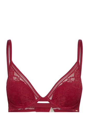 Light_Padded Unity Demi Lingerie Bras & Tops Padded Bras Burgundy Dorina