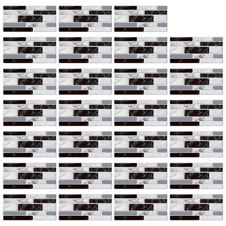 27 st Vattentäta Imitations Tegelplattor Klistermärken DIY Kök Golv Heminredning