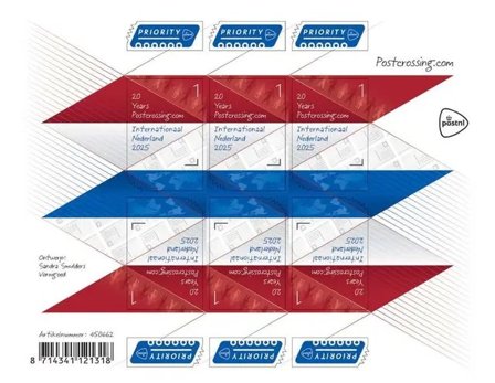 Holland - Postcrossing - Postfrisk miniark