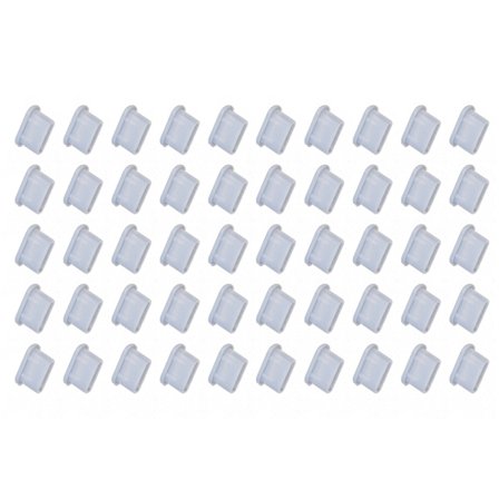 50 st USB C Laddningsport Skyddskåpa Typ-C Dammskydd för Telefon Surfplatta