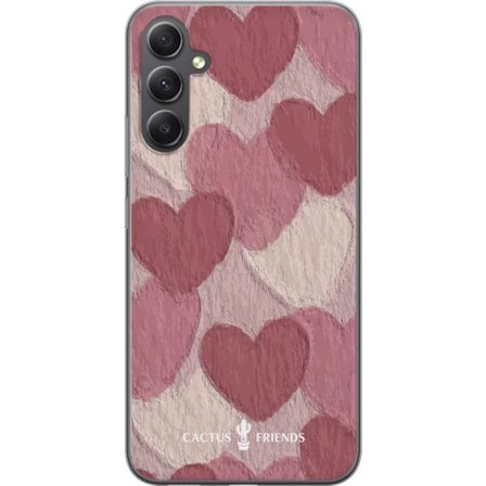 Yhteensopiva Puhelinkuori Samsung Galaxy A25 Cactus and Friends - Blush Paper Hearts