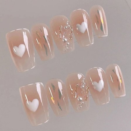 24stk Fake Nails Short French Z562 Z562