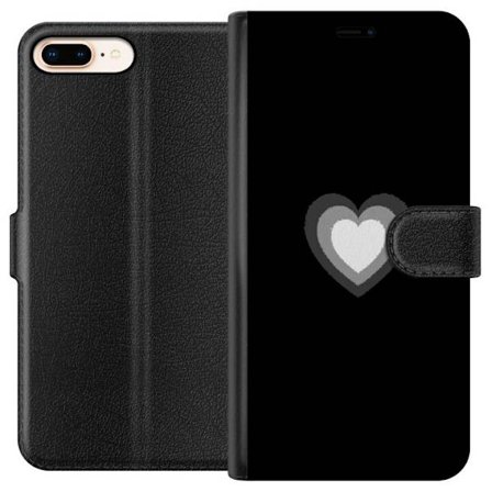 Kompatibelt Lommeboketui til Apple Apple iPhone 8 Plus Soft Glow Heart