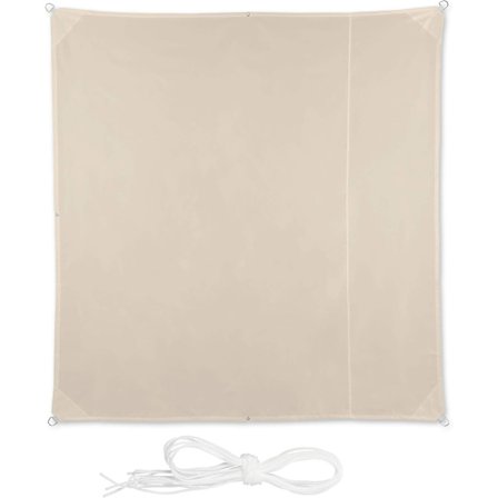 Firkantet solsejl, skyggeskærm, solbeskyttelse, balkon, have, UV-bestandig, vandtæt lærred 2x2 m