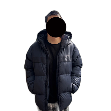 Mörkblå pufferjacka från Tommy Hilfiger