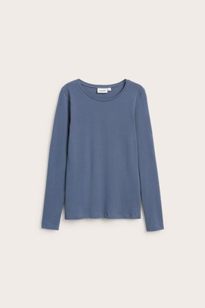 Kappahl | Enkel topp med lange ermer | Blå