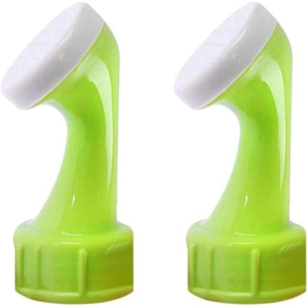Flasketop Sprinkler Vandingsanlæg Havevanding PVC Hoved Plant Vandingstilbehør Til Plastikflasker (Grøn Hvid) (2 stk)
