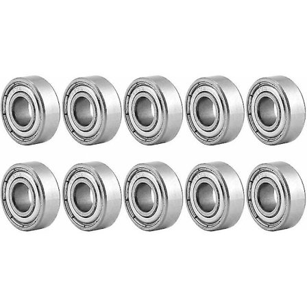 Efterårstilbud, sl.gt 10 stk. 696zz dobbelt afskærmede stålkuglelejer 6*15*5mm