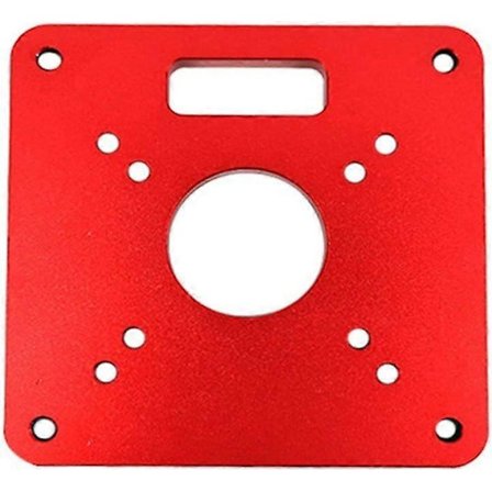 Router Bord Indsatsplade - 120 x 120 x 8mm - Aluminium - Til Træbearbejdning