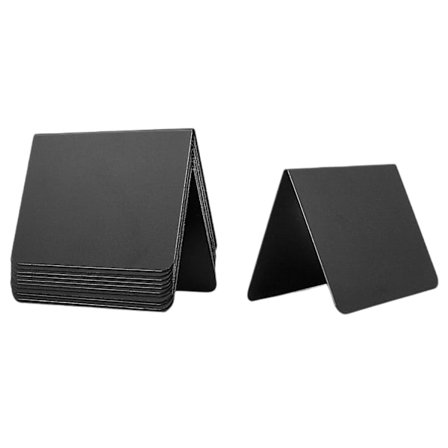 12 stk. Mini Tavleskilte 4x3 tommer Små Tavleskilte Madetiketter til Fest Buffetbord