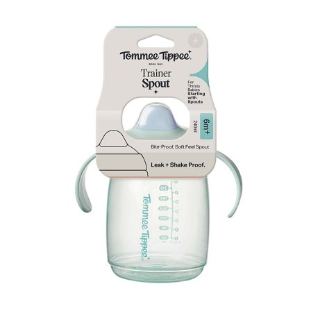 Tommee Tippee Trainer Drikkedunk 6m+ Blå 240 ml, Børn & Forældre, Service, Kopper Og Drikkedunke