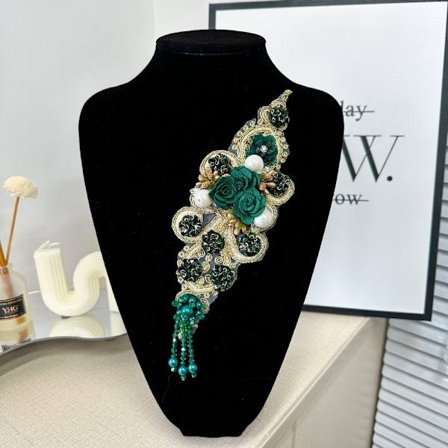 Värikkäät brodeeratut kangasmerkit kukkakankaasta valmistettu tarra 9 9 9