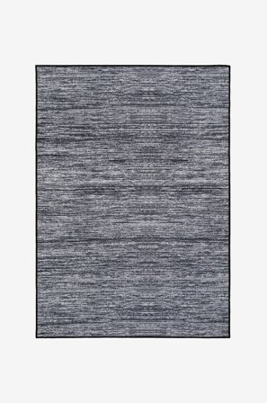 KM Home - Kumitettu matto Struktur - Musta - Muovimatot - 80X350 - - Homeroom