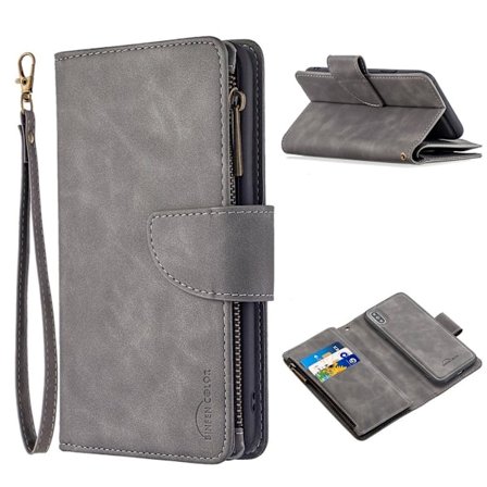 Premium iPhone Xs fodral - Silver/Grå