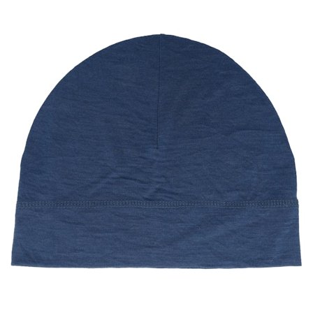 Beechfield - Blå traditionalbeanie Beanie - Merino Steel Blue Beanie @ Hatstore
