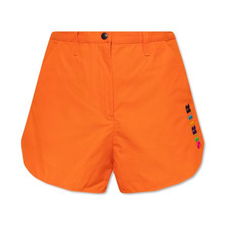 Emporio Armani, Cotton shorts Oranje, Dames, Maat:S,Katoen