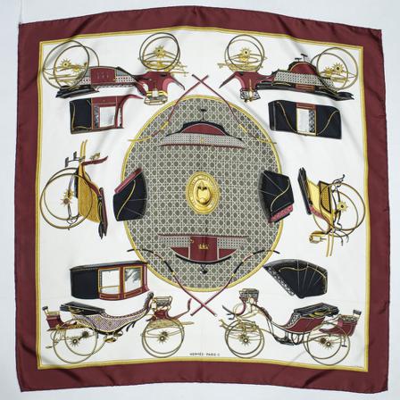 Hermès Vintage, Pre-owned Scarf Rood, Dames, Maat:ONE Size