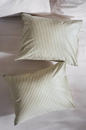 Jotex - Örngott 2-pack 60x50 Cm Ekologisk Grön/vit ESSA - Köp Örngott hos Jotex