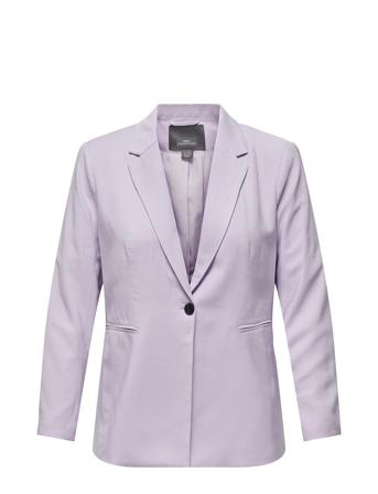 Carselma-Aris Life L/S Fit Blazer Tlr Purple ONLY Carmakoma