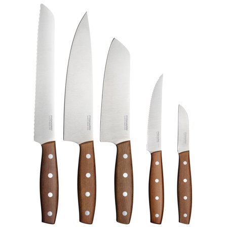 Fiskars Folken knivsett 5 deler, tre