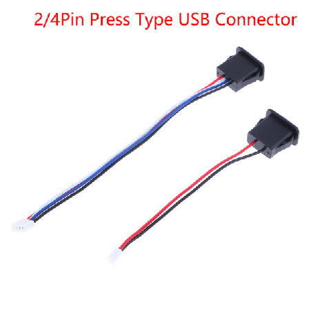 USB 2.0 hona power USB2.0 laddningsportkontakt med P 4PinWithPH2.0