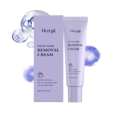 Hårfjerningscreme til ansigtet Smertefri skånsom hårfjerner Beskytter porerne mod tilstopning Ikke-irriterende Nærer Udglatter hudpleje