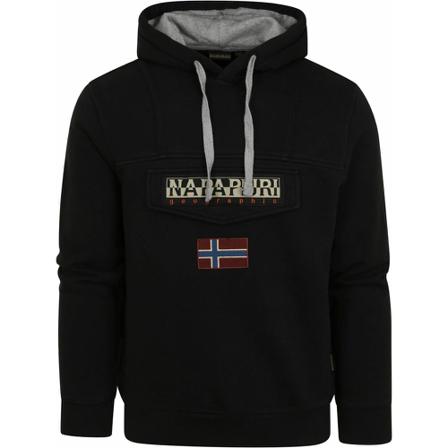 Napapijri Hoodie Sort, Herre, Størrelse: L