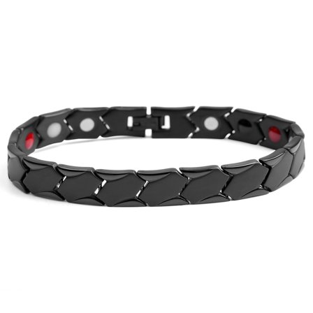 Black Titanium Bracelet for Men - Steel bracelets