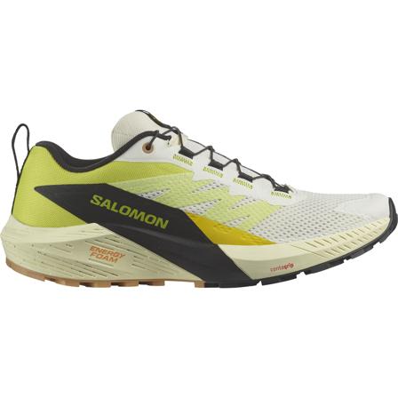 Salomon Men's Sense Ride 5 Vanilla Ice/Sulphur Spring/Black Juoksukengät Vanilla Ice / Sulphur Spring / Black 42