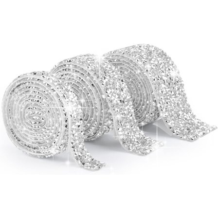 3 Ruller 3 Yards Selvklæbende Krystal Rhinestone Bånd til ,ZQKLA