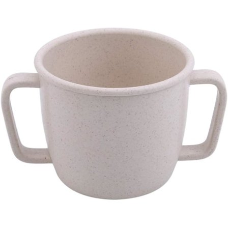 Tohånds kopp i ensfarget drikkekopp Melk Kaffe krus porselen for hjemmet, praktisk og populær{KDO}