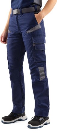 Arbetsbyxor Fristads Dam Byxa 2554 STFP, dam, Marinblå/Grå Arbetskläder