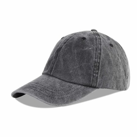 Unisex Baseball Cap 100% Bomuld Passer Til Mænd Kvinder Vasket Denim Justerbar Dad Hat