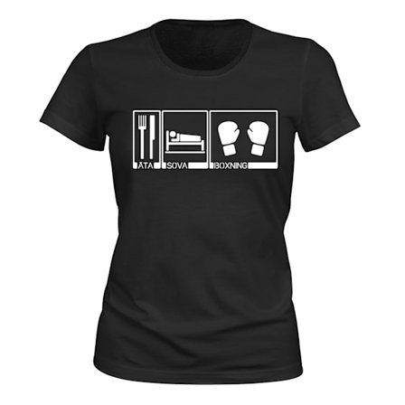 Spise Sove Boksning - T-SHIRT - DAME