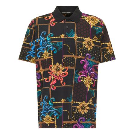 Carlo Colucci Polo Shirt Sort, Herre
