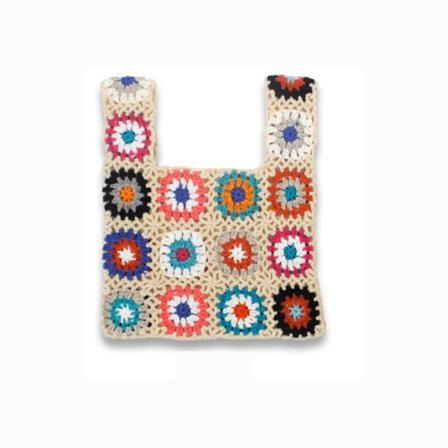 Håndveske Ull strikkeveske BEIGE