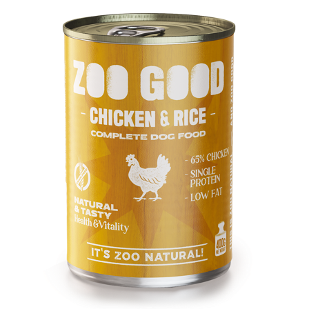 ZOO GOOD - Adult Low-Fat Chicken & Rice 400 g - Hund - Hundefôr & hundemat - Våtfôr & våtmat - ZOO.no