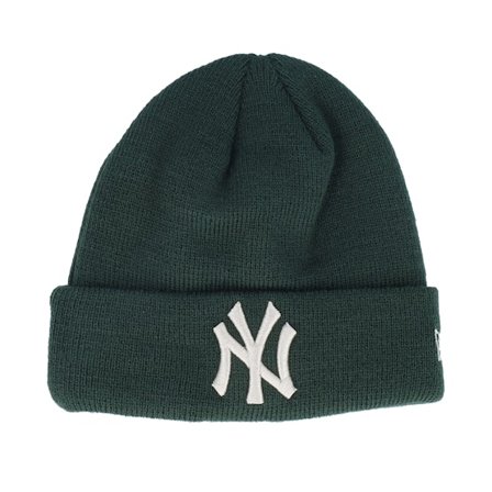 Kinder New Era - MLB Grün cuff Mütze - Kinder New York Yankees Kinder League Essential Beanie Dark Green/White Cuff @ Hatstore