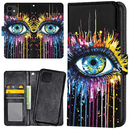 iPhone 11 - Plånboksfodral/Skal Rinnande Öga