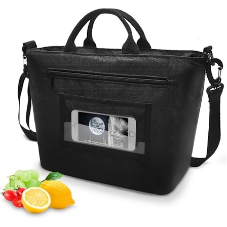 Stor Isolert Matpose Kjølebag Kvinner Lekkasjesikker Bærbar Termisk Matpose Matbeholder Kontor Snacks Barn Voksne/Sport/Reise