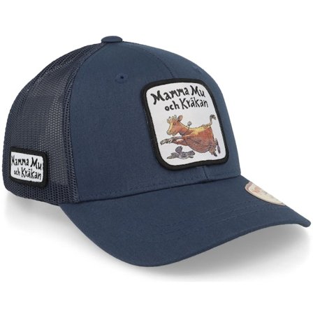 Mamma Mu & Kråkan - Blauw trucker Cap - Kids Flyger Navy Trucker @ Hatstore