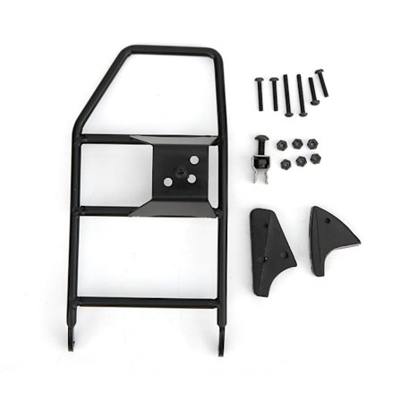 Metallreservdäckssäte för 1/10 Land Cruiser LC80 Bilmodell Leksak DIY Tillbehör svart